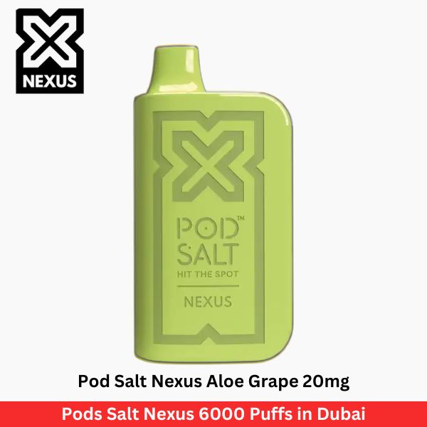 Pod Salt Nexus Aloe Grape 20mg 6000 Puffs in Dubai - Uaevapershop in UAE