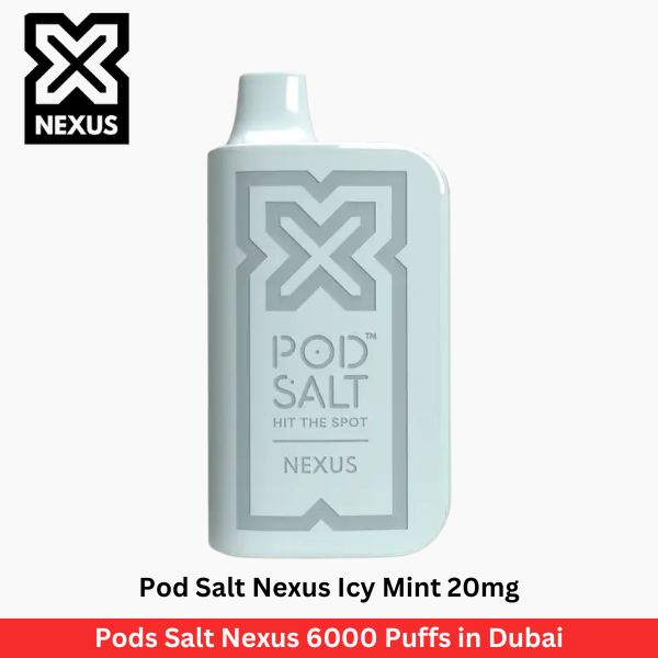Pod Salt Nexus Icy Mint 20mg 6000 Puffs in Dubai - Uaevapershop in UAE