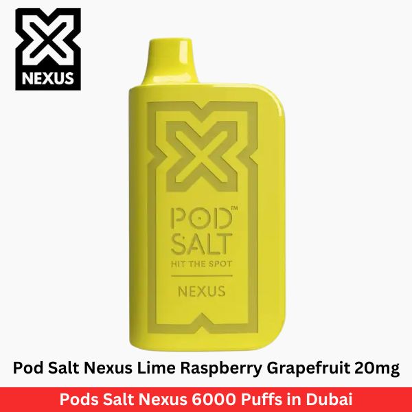 Pod Salt Nexus Lime Raspberry Grapefruit 20mg 6000 Puffs in Dubai - Uaevapershop in UAE