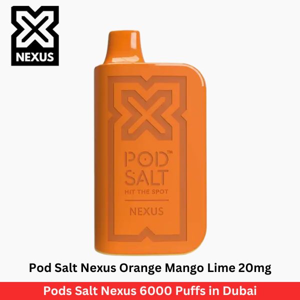 Pod Salt Nexus Orange Mango Lime 20mg 6000 Puffs in Dubai - Uaevapershop in UAE