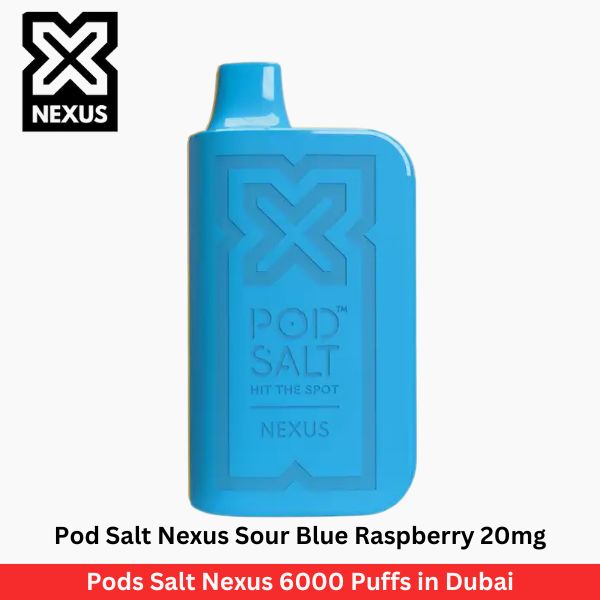 Pod Salt Nexus Sour Blue Raspberry 20mg 6000 Puffs in Dubai - Uaevapershop in UAE
