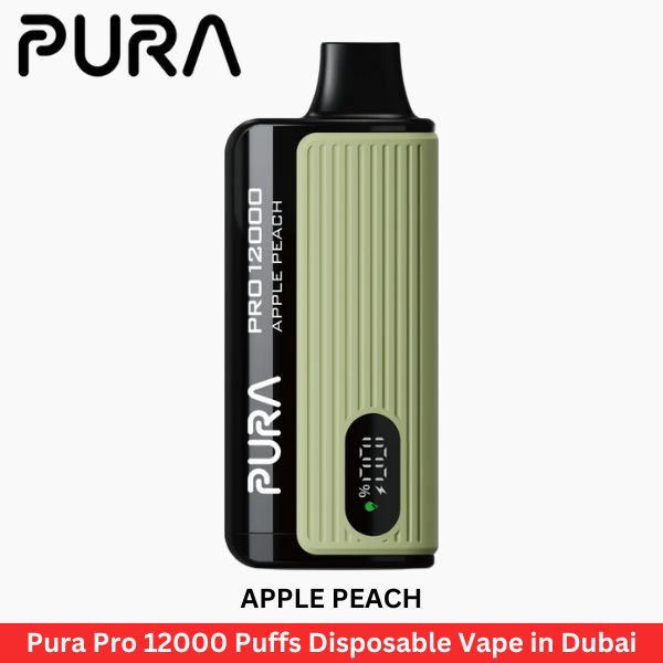 Pura Pro 12000 Puffs Disposable Apple Peach Vape in Dubai - Uaevapershop in UAE