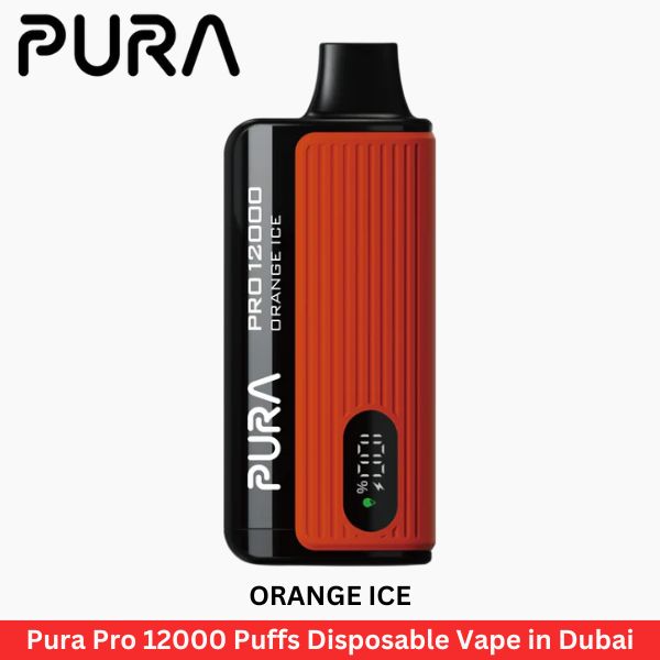 Pura Pro 12000 Puffs Disposable Orange Ice Vape in Dubai - Uaevapershop in UAE