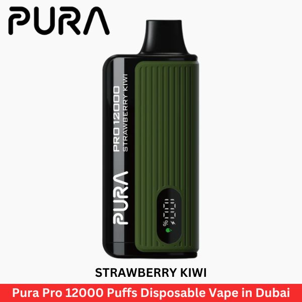 Pura Pro 12000 Puffs Disposable Strawberry Kiwi Vape in Dubai - Uaevapershop in UAE