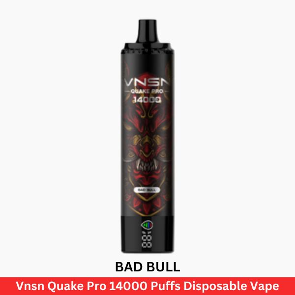 Vnsn Quake Pro 14000 Puffs Bad Bull Disposable Vape - Uaevapershop in UAE