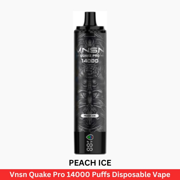 Vnsn Quake Pro 14000 Puffs Peach Ice Disposable Vape - Uaevapershop in UAE