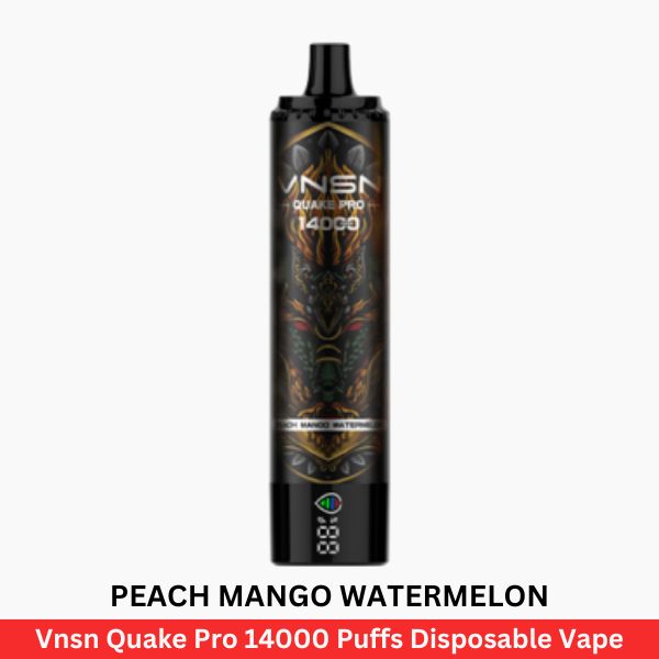 Vnsn Quake Pro 14000 Puffs Peach Mango Watermelon Disposable Vape - Uaevapershop in UAE