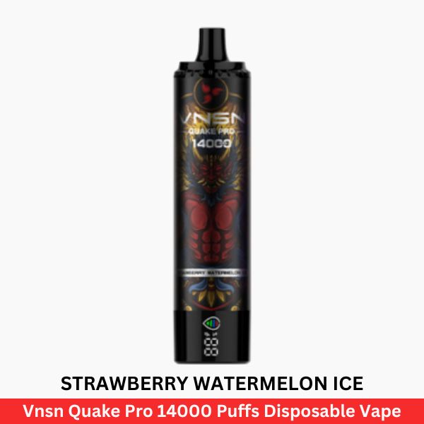 Vnsn Quake Pro 14000 Puffs Strawberry Watermelon Ice Disposable Vape - Uaevapershop in UAE