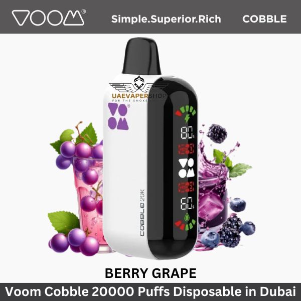 Voom Cobble 20000 Puffs Disposable Berry Grape - Uaevapershop in UAE