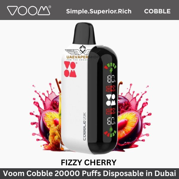 Voom Cobble 20000 Puffs Disposable Fizzy Cherry - Uaevapershop in UAE
