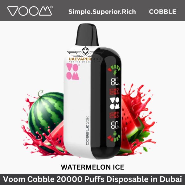 Voom Cobble 20000 Puffs Disposable Watermelon Ice - Uaevapershop in UAE