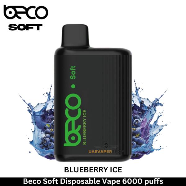 Beco Soft Disposable Vape Blueberry Ice 6000 puffs - Uaevapershop in UAE