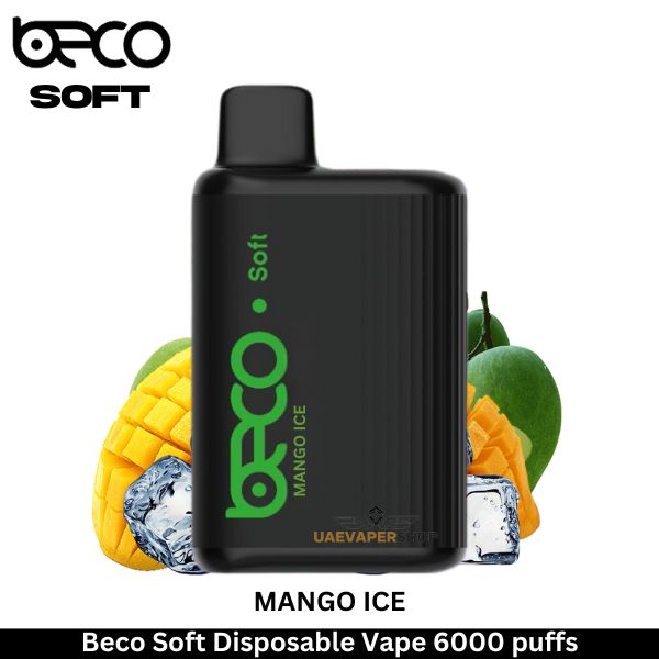 Beco Soft Disposable Vape Mango Ice 6000 puffs - Uaevapershop in UAE