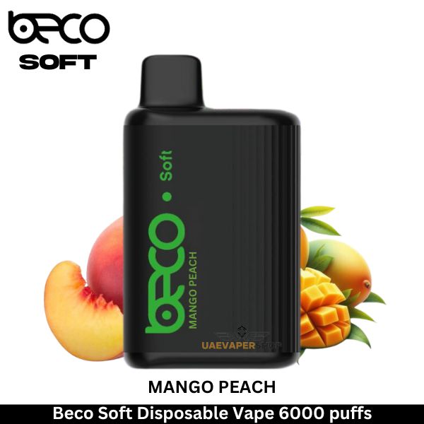 Beco Soft Disposable Vape Mango Peach 6000 puffs - Uaevapershop in UAE
