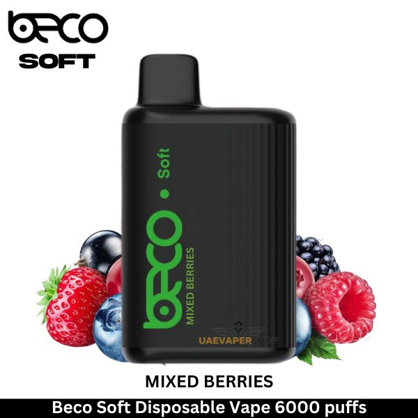 Beco Soft Disposable Vape Mixed Berries 6000 puffs - Uaevapershop in UAE