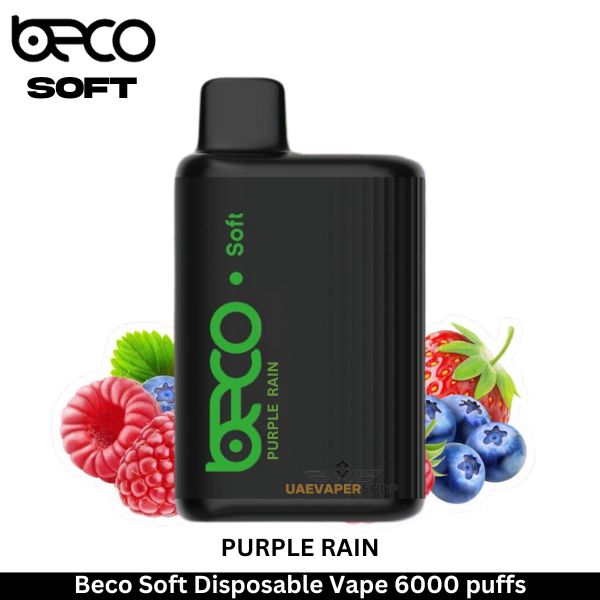 Beco Soft Disposable Vape Purple Rain 6000 puffs - Uaevapershop in UAE