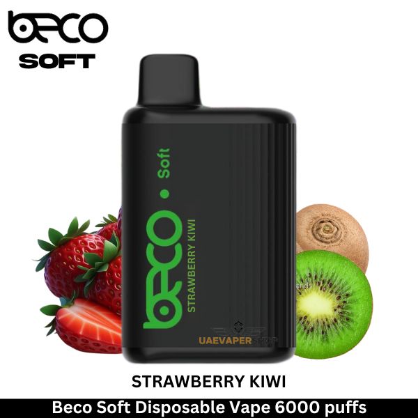Beco Soft Disposable Vape Strawberry Kiwi 6000 puffs - Uaevapershop in UAE
