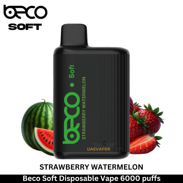 Beco Soft Disposable Vape Strawberry Watermelon 6000 puffs - Uaevapershop in UAE