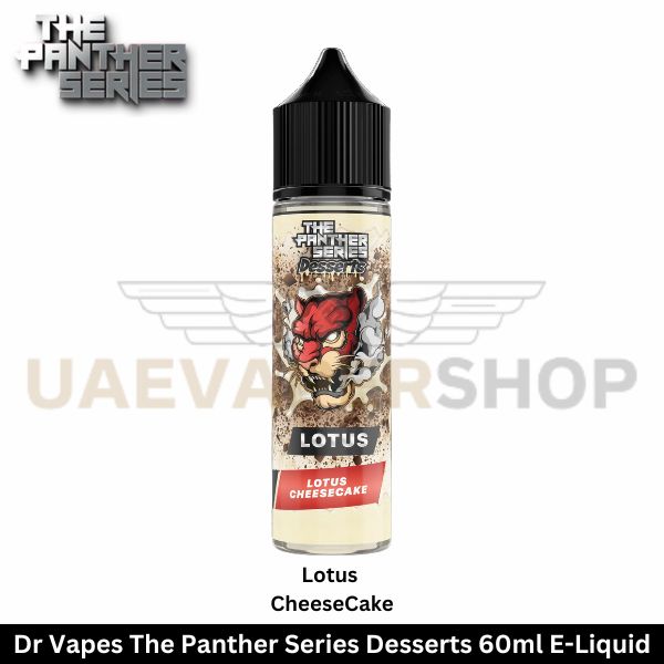 Dr Vapes The Panther Series Desserts Lotus CheeseCake 60ml - Uaevapershop in UAE