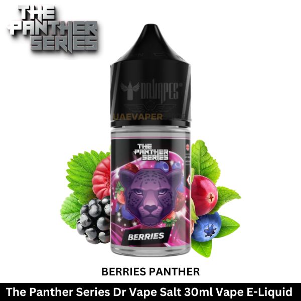 The Panther Series Dr Vape Salt 30ml Vape Berries Panther E Liquid - Uaevapershop in UAE