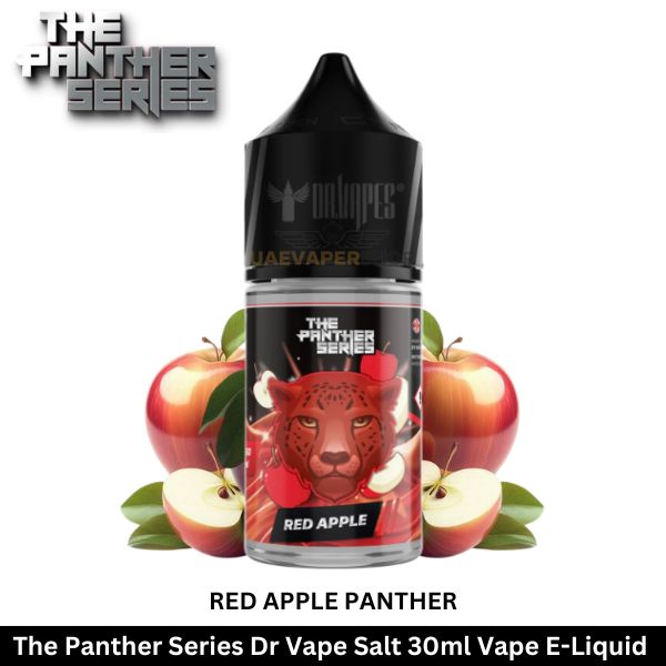 The Panther Series Dr Vape Salt 30ml Vape Red Apple Panther E Liquid - Uaevapershop in UAE