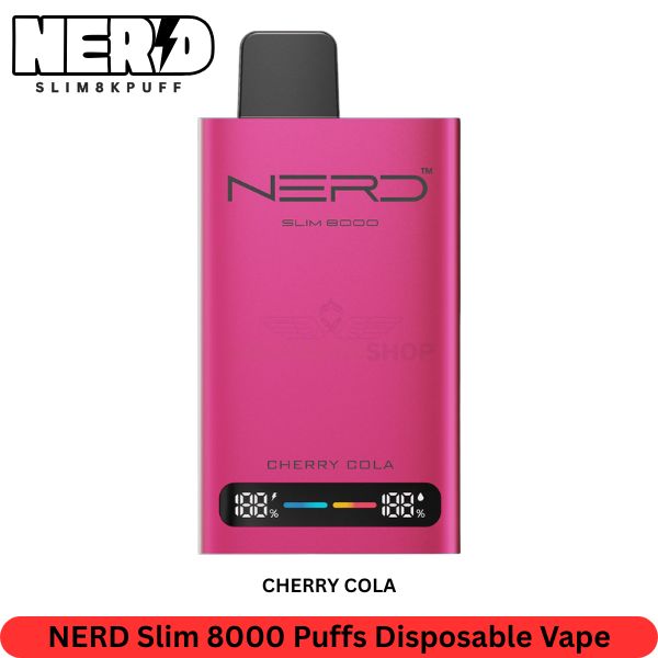 NERD Slim 8000 Puffs Cherry Cola Disposable Vape