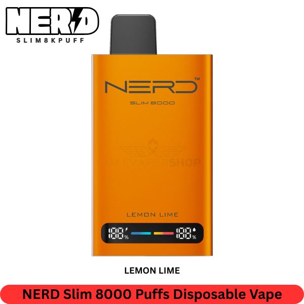 NERD Slim 8000 Puffs Lemon Lime Disposable Vape