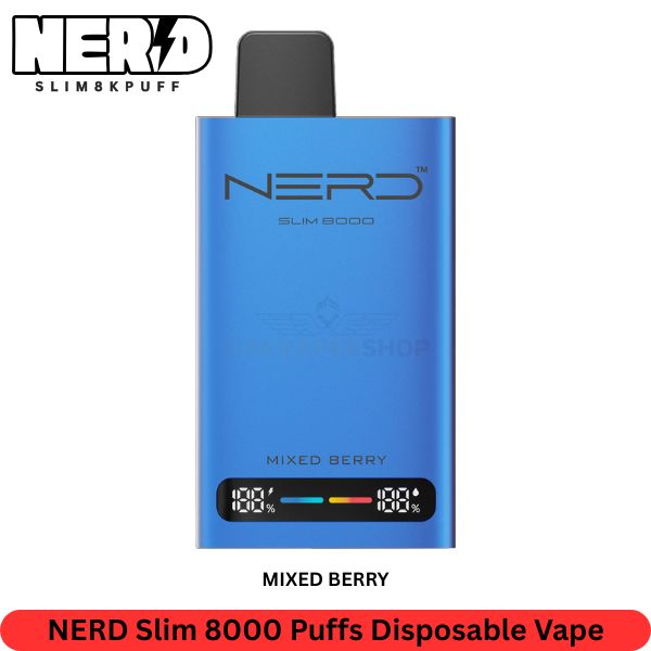 NERD Slim 8000 Puffs Mixed Berry Disposable Vape