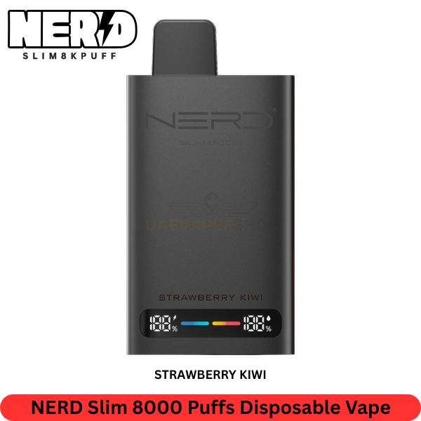 NERD Slim 8000 Puffs Strawberry Kiwi Disposable Vape