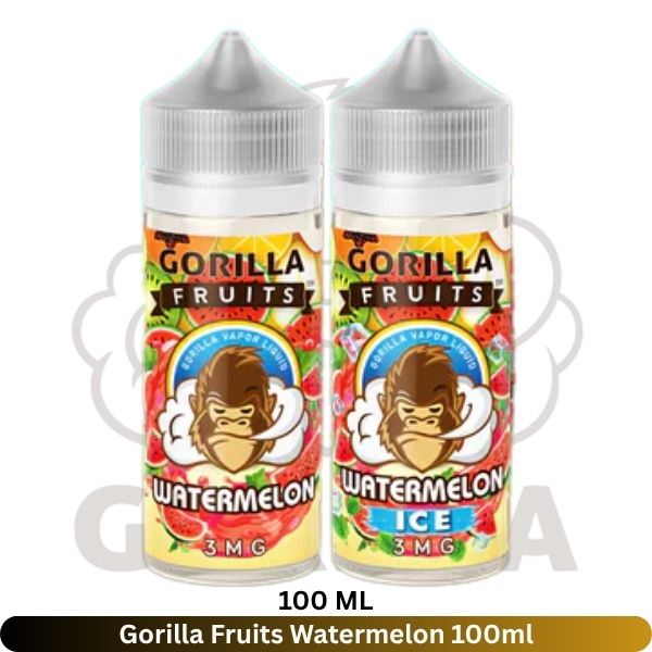 Gorilla Fruits Watermelon 100ml - Uaevapershop in Dubai Gorilla Fruits Watermelon 100ml