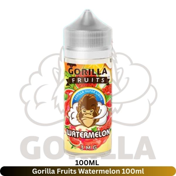 Gorilla Fruits Watermelon 100ml - Uaevapershop in Dubai Gorilla Fruits Watermelon 100ml