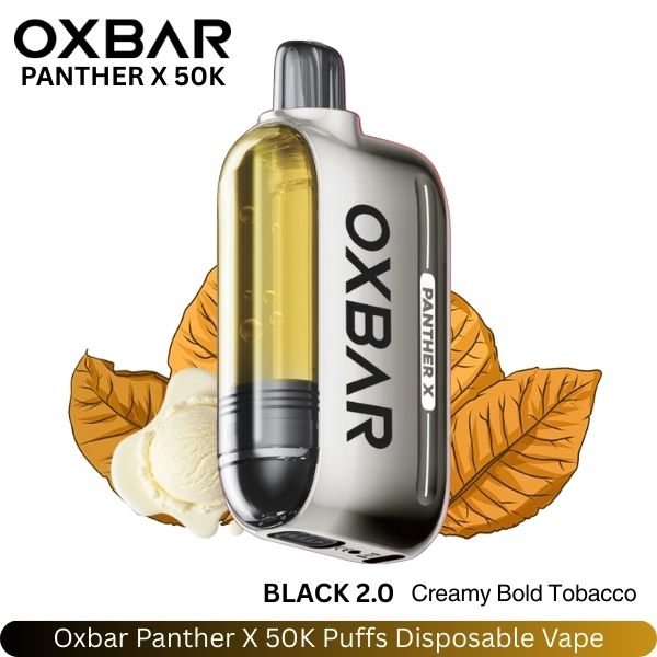 Oxbar Panther X 50K Puffs Black 2.0 Disposable Vape