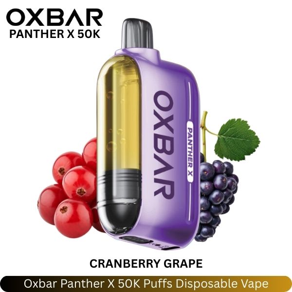 Oxbar Panther X 50K Puffs Cranberry Grape Disposable Vape