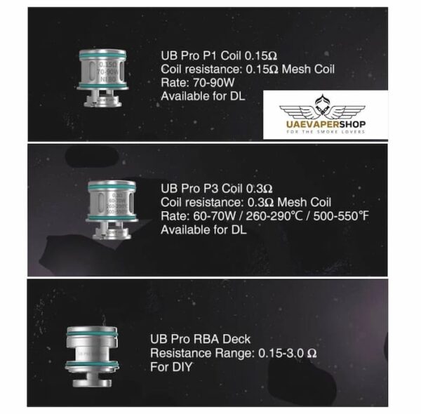Ursa UB pro Coils Buy Authentic Lost Vape UB Coil Pack 3pcs UB Pro P3 Coil 0.3Ω 60-75W Mesh Coils DL UB Pro P1 Coil 0.15Ω 70-90W Mesh Coils DL UB Pro RBA Coil