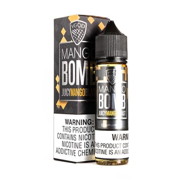 VGOD Bomb Mango Buy 60ml VGOD Best Online UAE Vaper Shop This Features: 60mL Unicorn Bottle Freebase Crafted For Sub-Ohm Manufactured by VGOD Made in the USA.