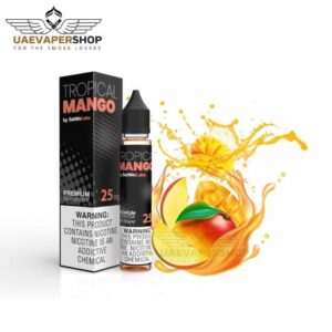VGOD Tropical Mango Buy 30ml Best Salt Nicotine In Uae Vaper Features: Brand: VGOD Flavor: Mango VG/PG: 50VG/50PG Nicotine Strength: 25mg, 50mg Content: 30ml