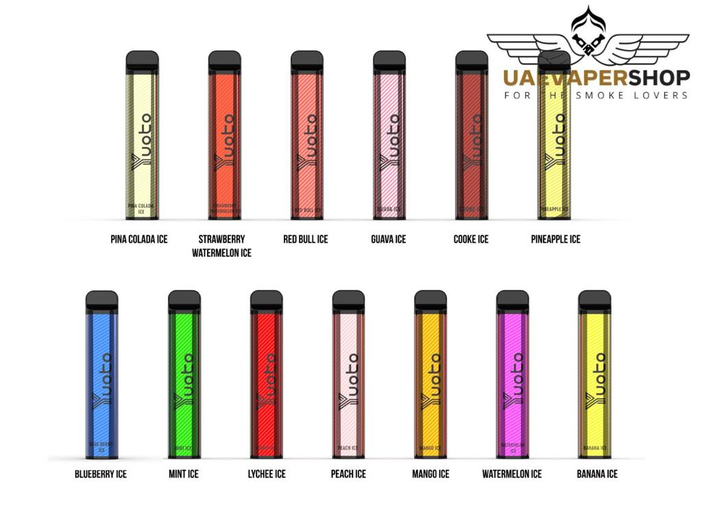 Yuoto vape XXl 2500puffs Best Online Buy Vape Disposable Product Name: YUOTO XXL POD Salt Nicotine:5% Battery :1200mAh-E-liquid:7ML Puffs: 2500puffs Resistance:1.6ohm