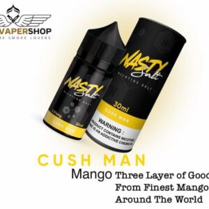 Nasty Cush Man Salt Best Mango Salt Nic Buy 30ml Child Resistant Cap Nicotine Formulation Crafted for Ultra-Low Wattage & Pod Based Systems nicotine: 35mg, 50mg