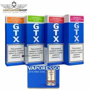 VAPORESSO GTX Coils Buy 5pcs Gtx Coil Features: 0.2 DTL Coil, 0.3 DTL Coil, 0.6 DTL Coil, 0.8 DTL Coil,1.2 Regular MTL Coil,1.2 MTL, 0.15 DTL 0.7 RBA DTL Coil.