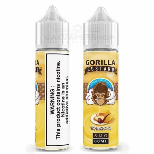 Gorilla Custard Tobacco 60ml Best Buy in Uae Vaper shop now