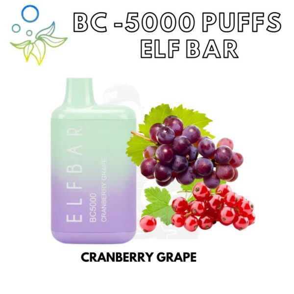 Elf Bar 5000 Puffs Disposable Vape CRANBERRY GRAPE.jpg