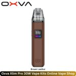 Oxva Xlim Pro 30W Vape Kits Brown Leather