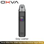 Oxva Xlim Pro 30W Vape Kits Grey Leather