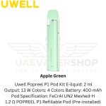 Best Uwell Popreel P1 Pod Kit Apple Green 400mah 13w in Uae.jpg