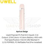 Best Uwell Popreel P1 Pod Kit Apricot Beige 400mah 13w in Uae.jpg