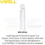 Best Uwell Popreel P1 Pod Kit Milk White 400mah 13w in Uae.jpg