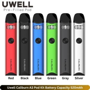 Uwell Caliburn A3 Pod Kit Battery Capacity 520mAh