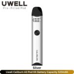 Uwell Caliburn A3 Pod Kit Silver
