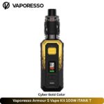 Vaporesso Armour S Vape Kit 100W Cyber Gold Color