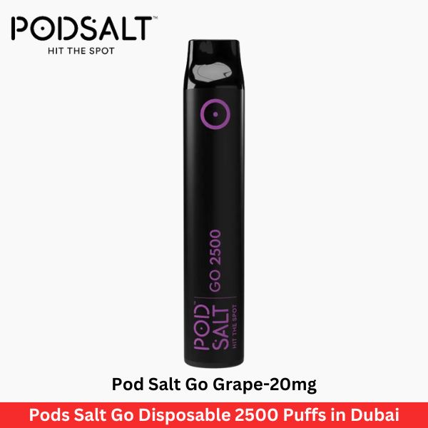 Pod Salt Go Grape 20mg Disposable 2500 Puffs in Dubai - Uaevapershop in UAE